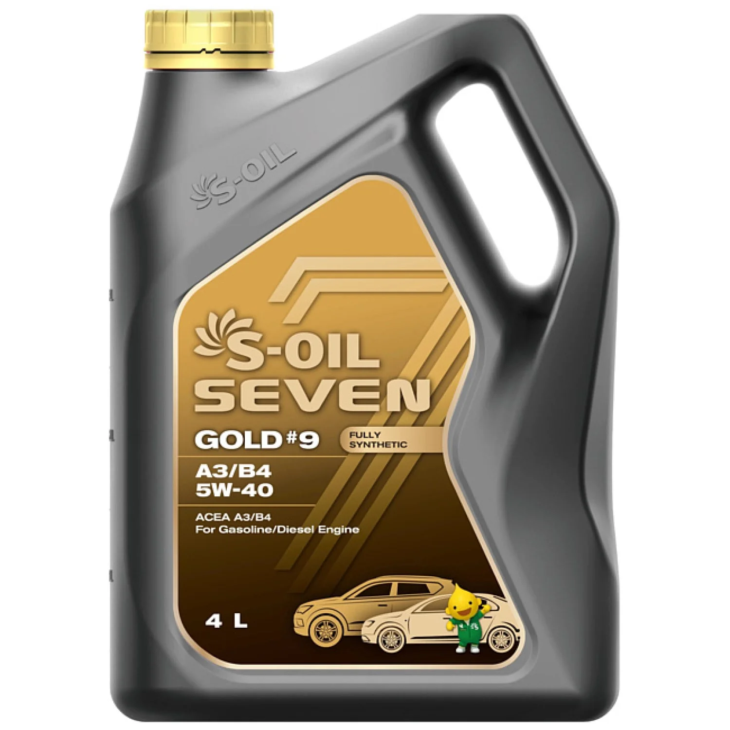Масло моторное S-OIL Seven GOLD #9 A3/B4 5W-40, 4л Фото 1