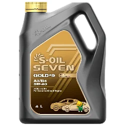 Масло моторное S-OIL Seven GOLD #9 A3/B4 5W-40, 4л Фото 1