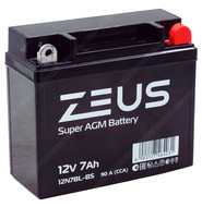 Аккумулятор ZEUS SUPER AGM 7 Ач о.п. (12N7BL-BS)