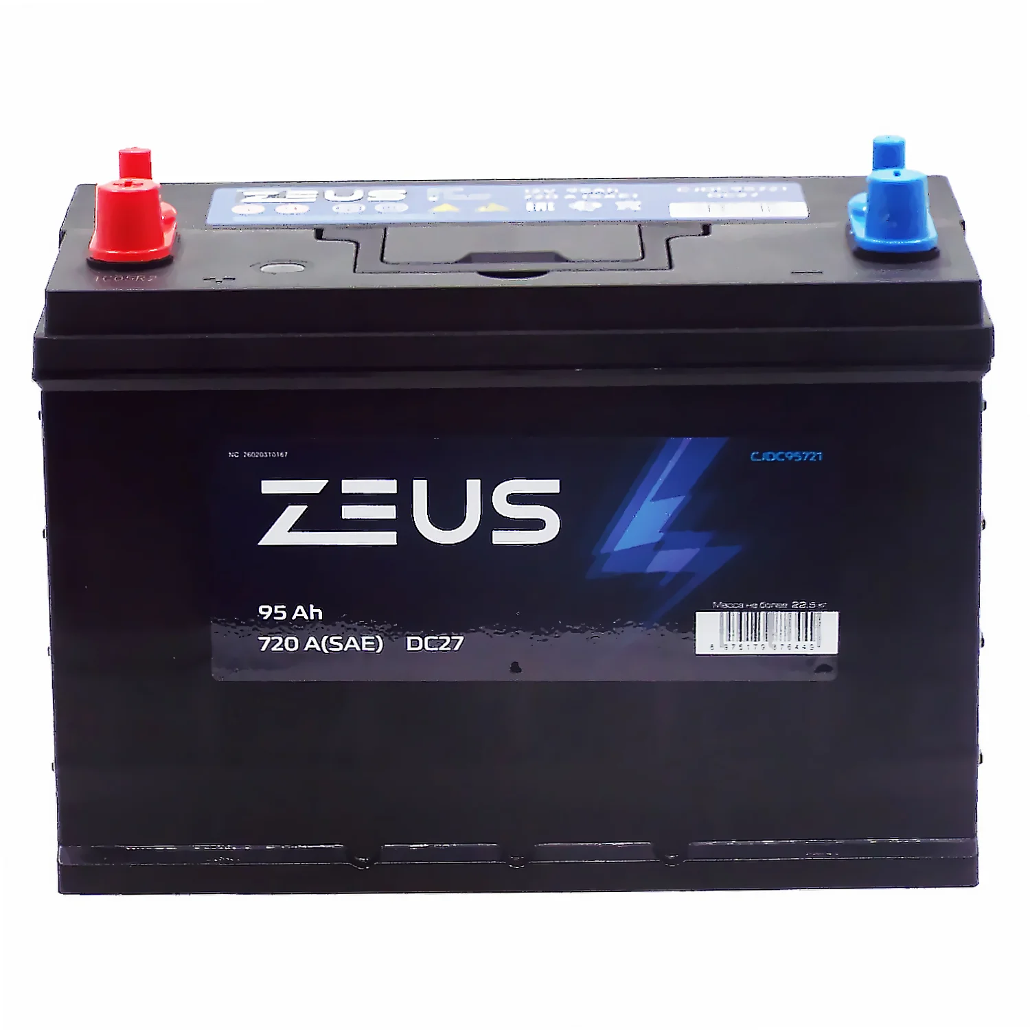 Аккумулятор ZEUS DC27 (MARINE) 95 Ач 720 A п.п. Фото 1