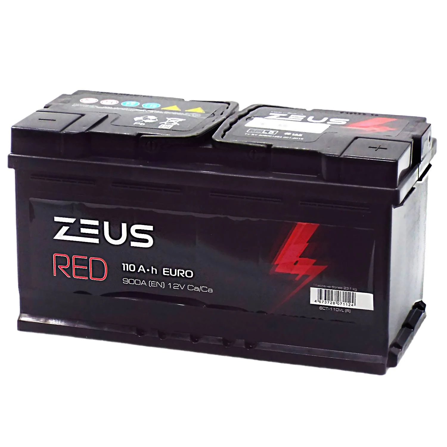 Аккумулятор ZEUS RED 110 Ач о.п. Фото 1