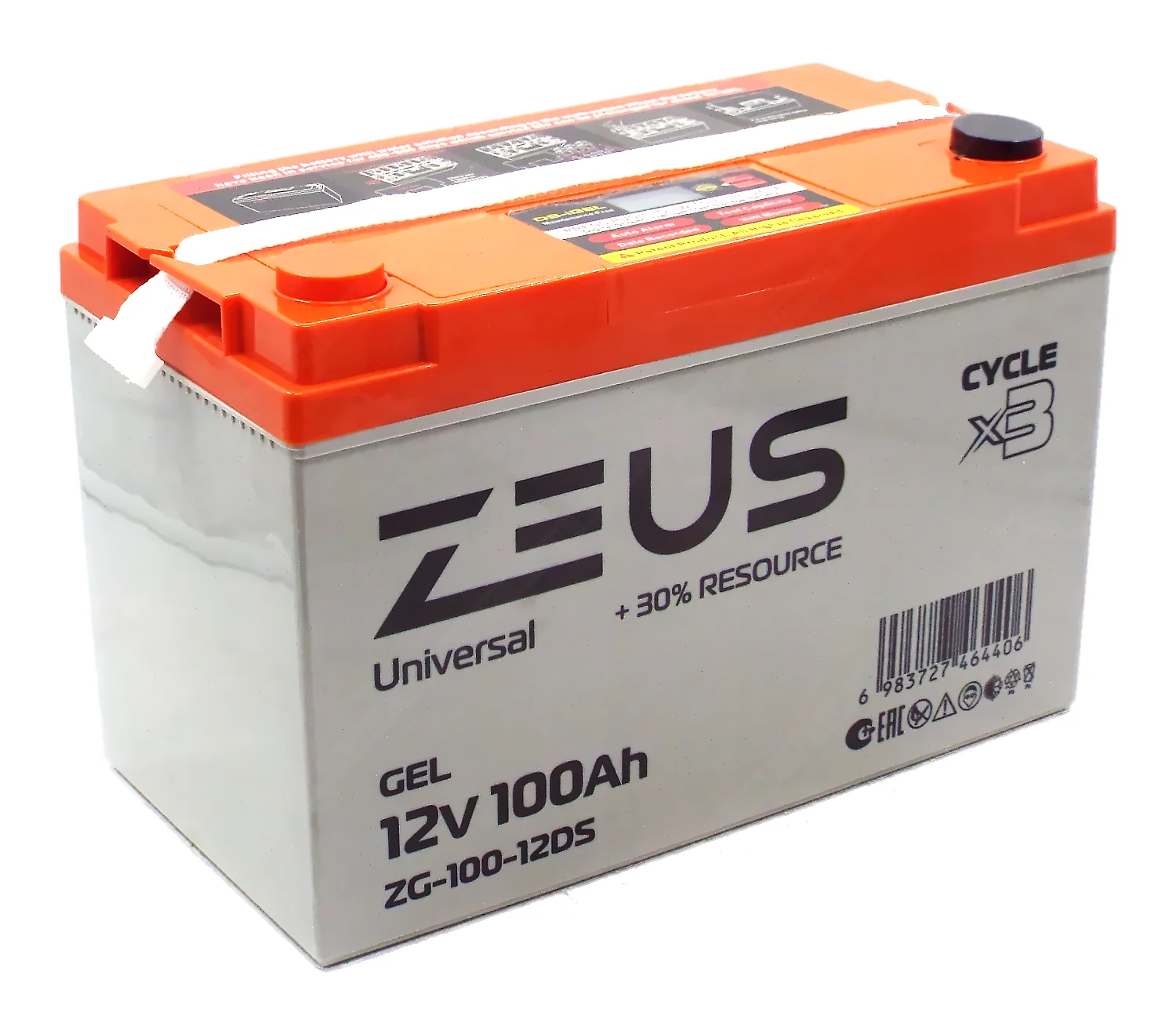 Аккумулятор ZEUS ZG-100-12DS GEL (12V100Ah) универсальный Фото 1