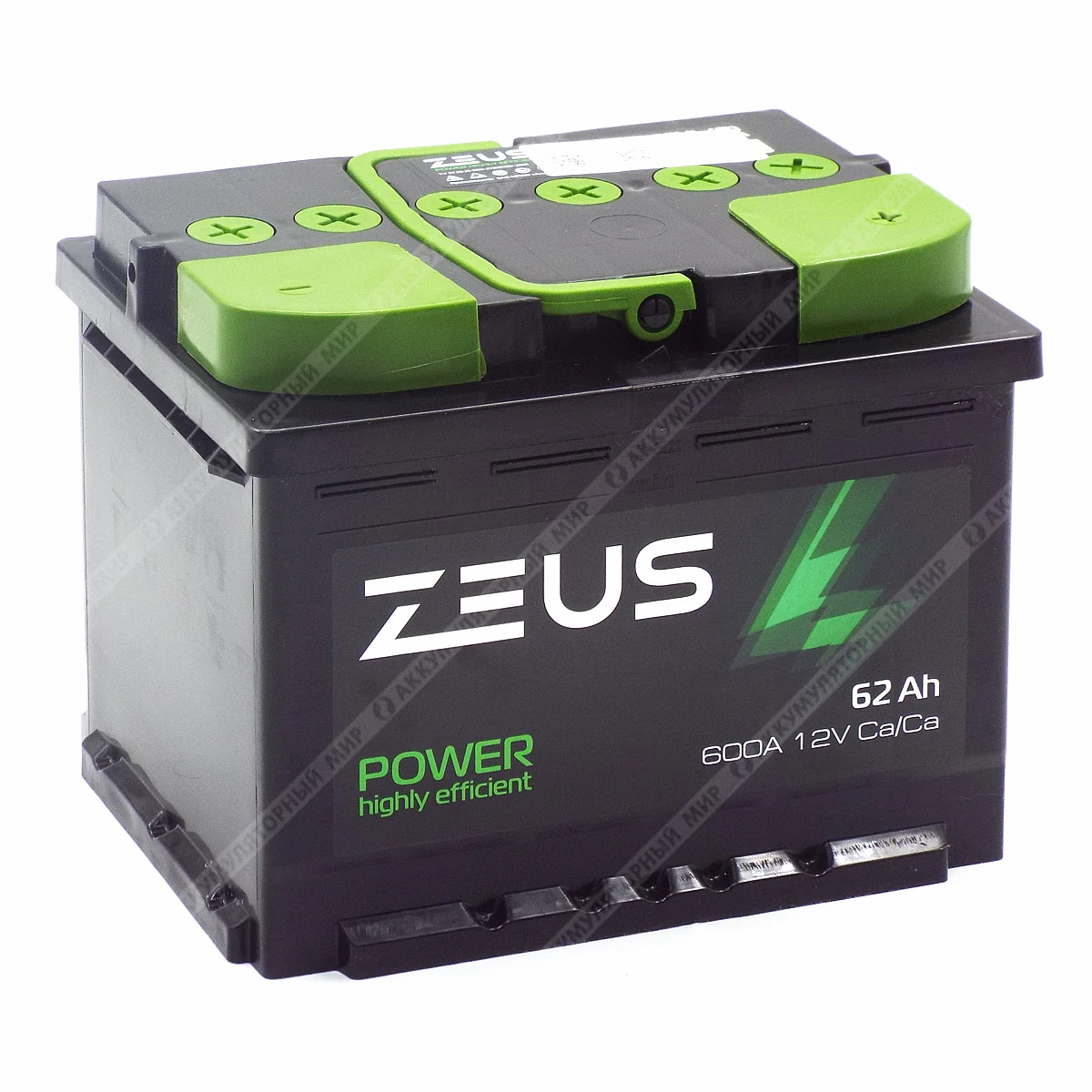 Аккумулятор ZEUS POWER 62 Ач о.п.