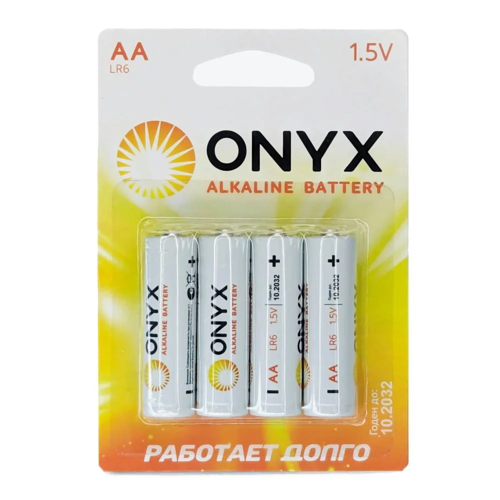 Батарейка ONYX LR06 AA 1.5V BL*4 Фото 1