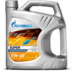 Масло моторное 5w40 Gazpromneft SUPER полусинтетическое 4л Фото 1