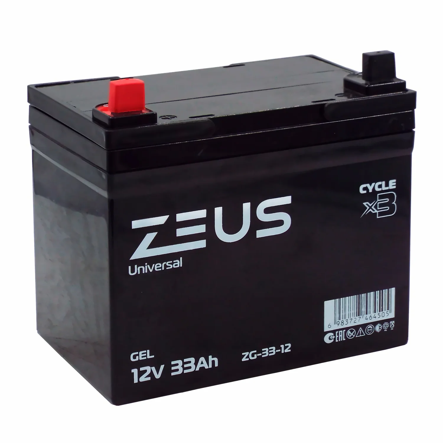 Аккумулятор ZEUS ZG-33-12 GEL (12V33Ah) универсальный Фото 1