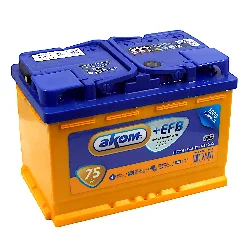 Аккумулятор АКОМ +EFB 75 Ач о.п. Фото 1