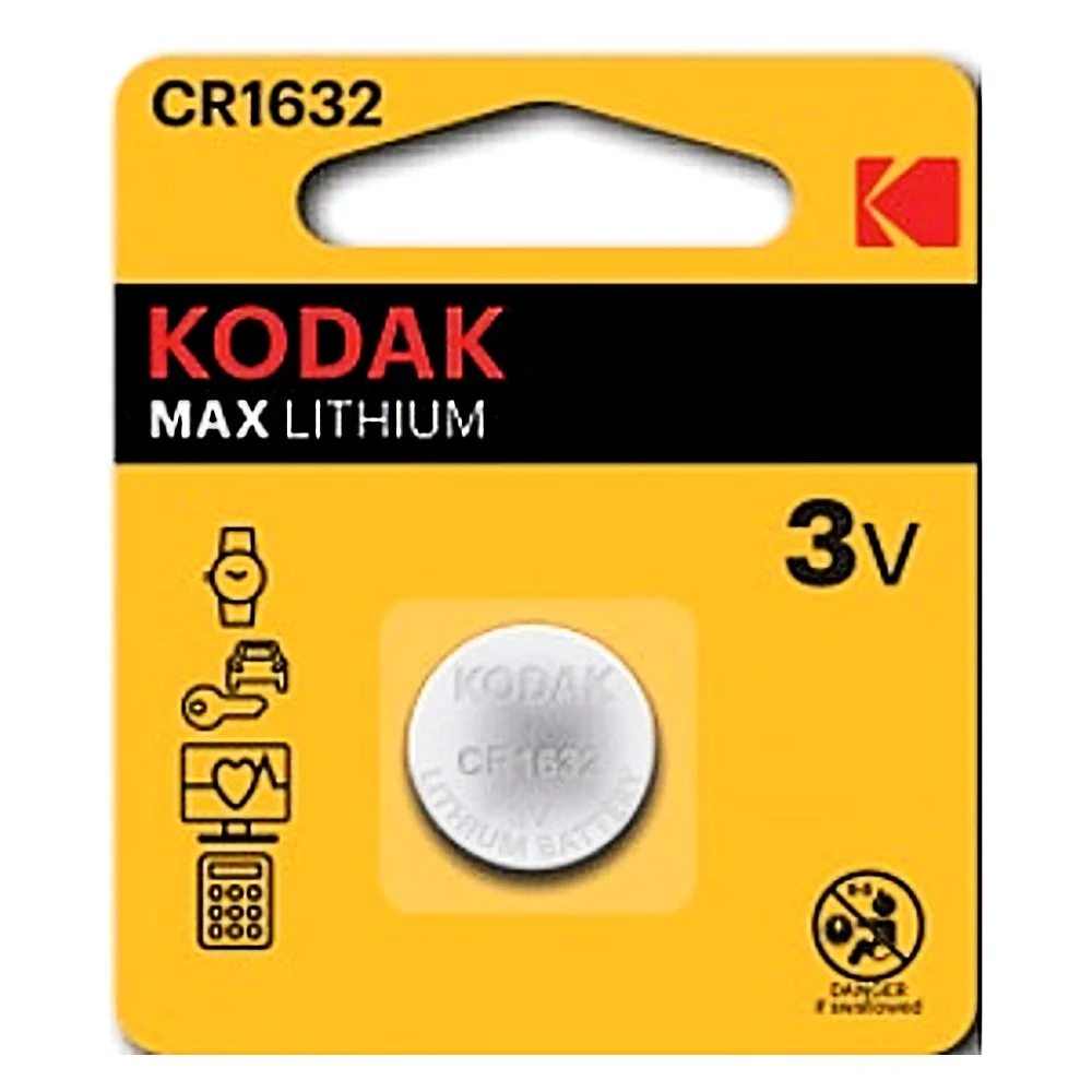 Батарейка Kodak CR1632 MAX Lithium 3V BL*1