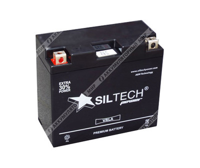 Аккумулятор SILTECH мото 20 Ач п.п. (YTX20-BS) VRLA 1220.1