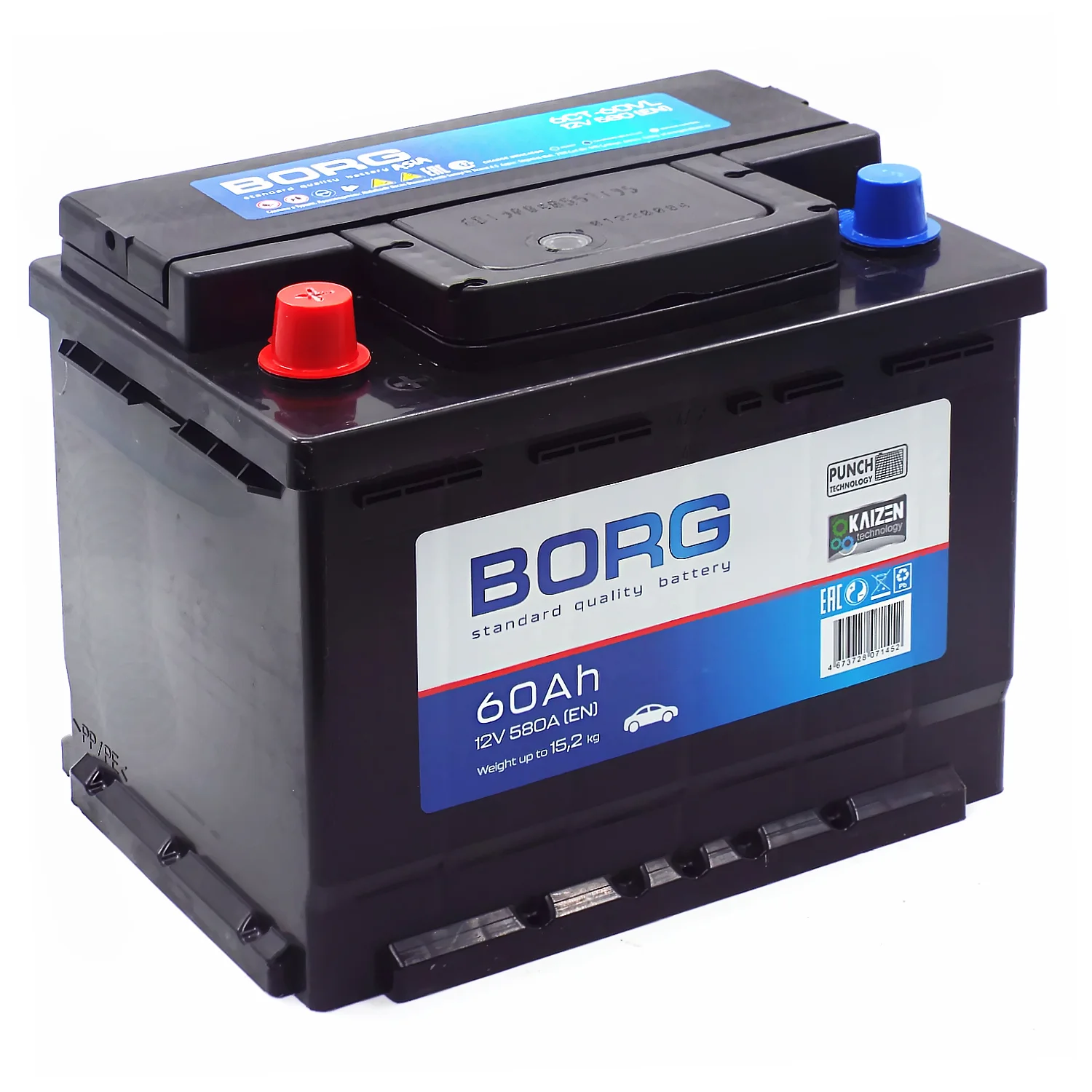 Аккумулятор BORG Standard 60 Ач п.п. (ТУРЦИЯ) РАСПРОДАЖА