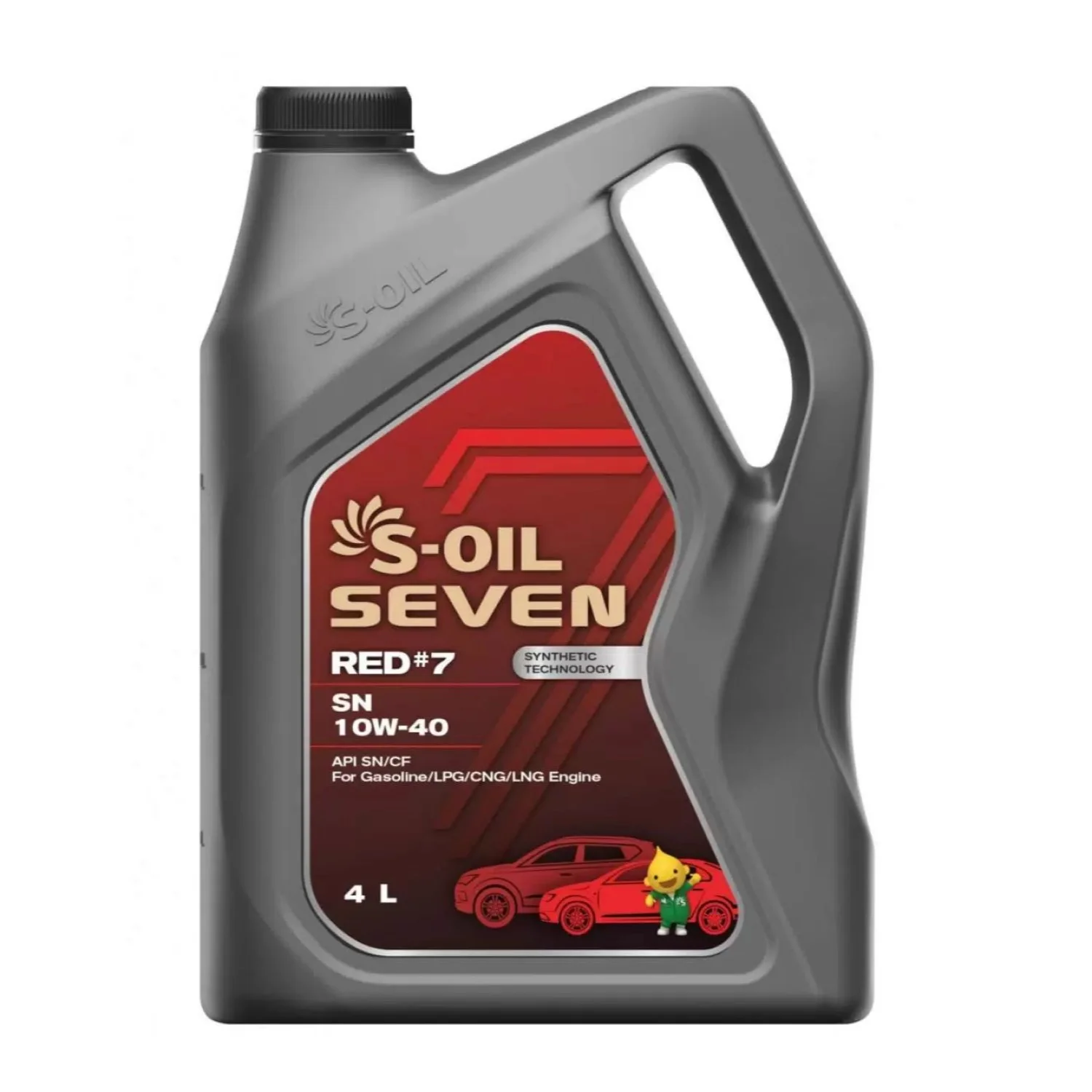 Масло моторное S-OIL Seven RED #7 SN 10W-40, 4л Фото 1