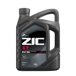 Масло моторное ZIC X7 5W-30, 4л Фото 1