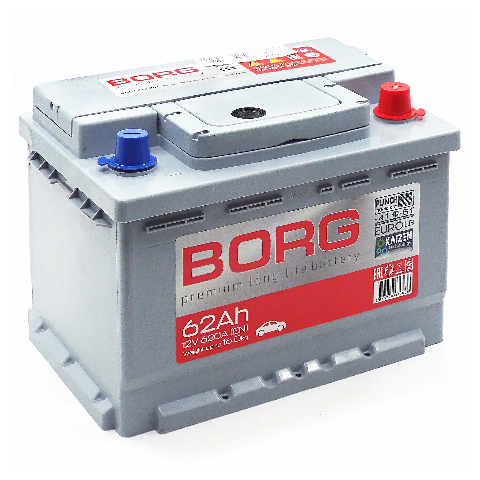 Аккумулятор BORG Premium LB 62 Ач о.п. РАСПРОДАЖА