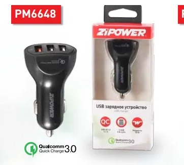 Устройство зарядное для телефона ZIPOWER 2 USB • 5 В-4,8 А Фото 1