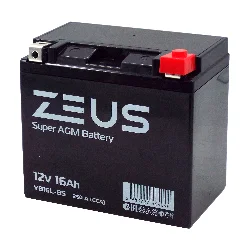 Аккумулятор ZEUS SUPER AGM 16 Ач о.п. (YB16L-BS) Фото 1