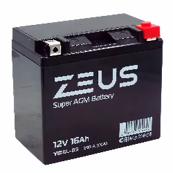 Аккумулятор ZEUS SUPER AGM 16 Ач о.п. (YB16L-BS) Фото 1