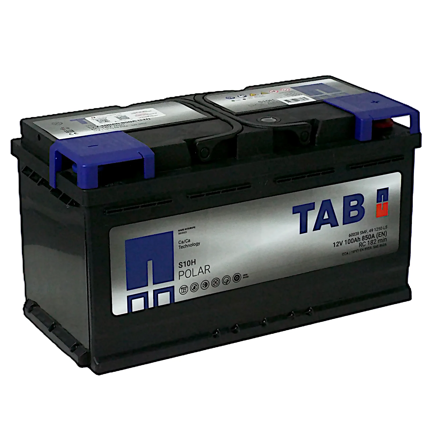 Аккумулятор TAB Роlar SMF S10H 100 Ач о.п. Фото 1