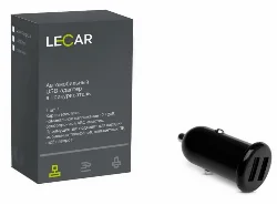 Устройство зарядное LECAR автомобильное USB 2.1A 2USB 12/24B Фото 1