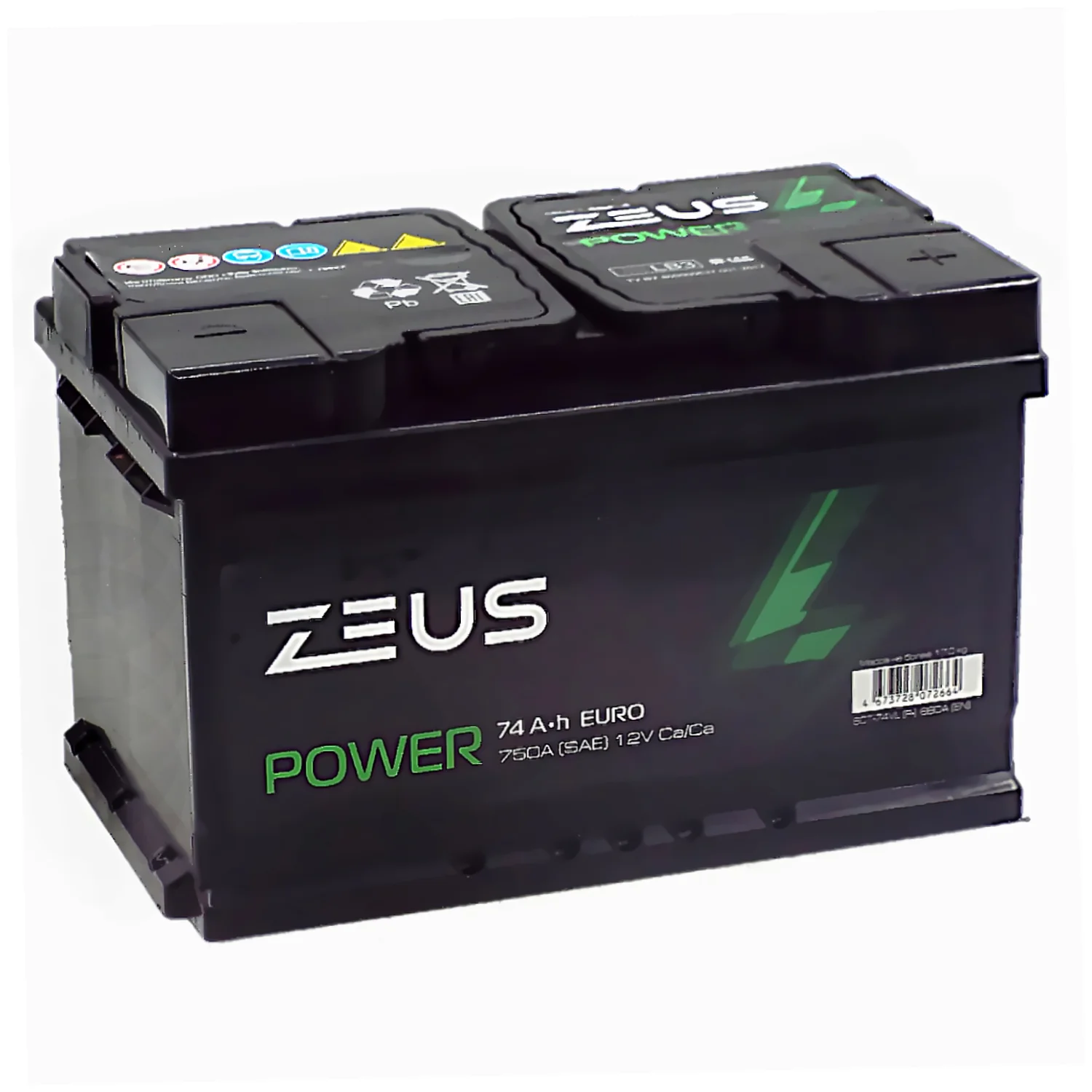 Аккумулятор ZEUS POWER LB3 74 Ач о.п. 1AK