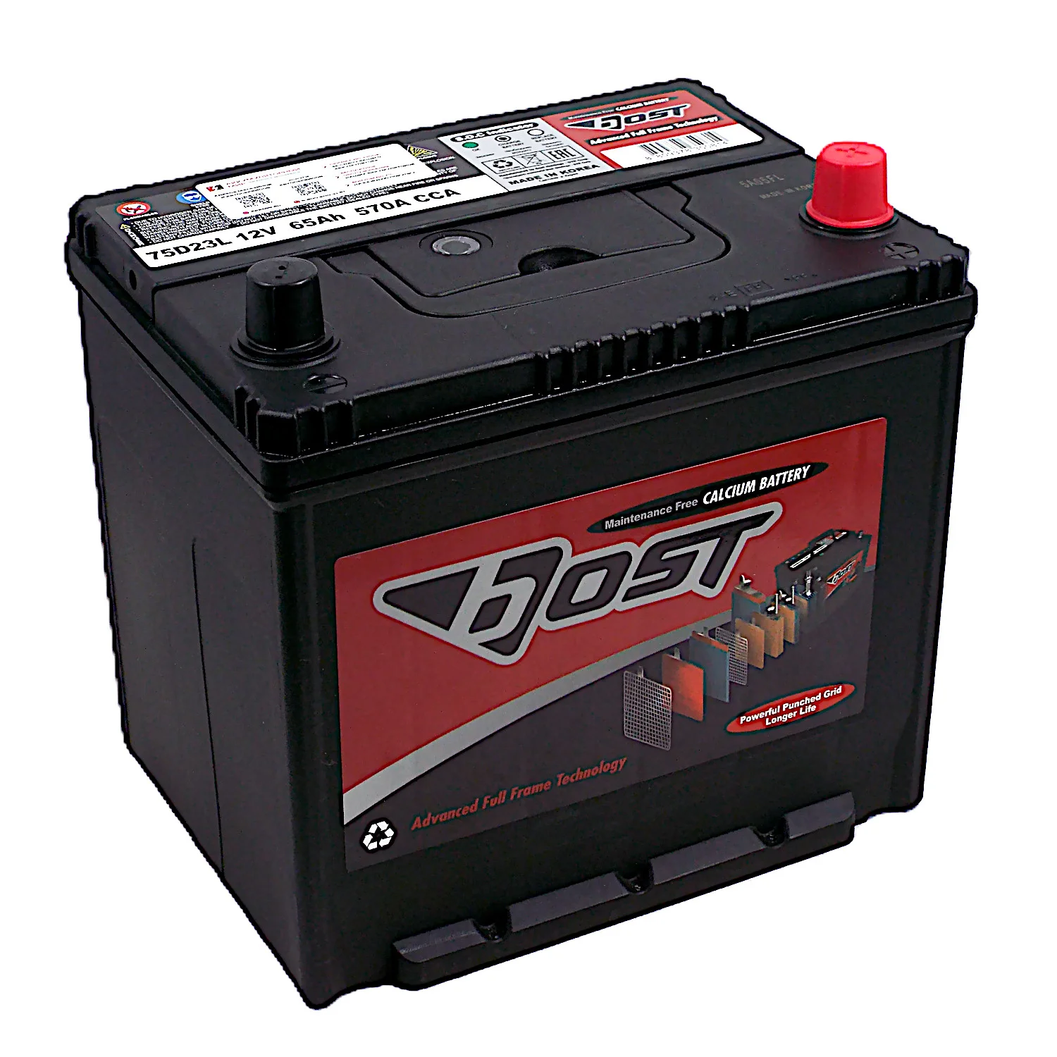Аккумулятор BOST ASIA 75D23L 65 Ач о.п.