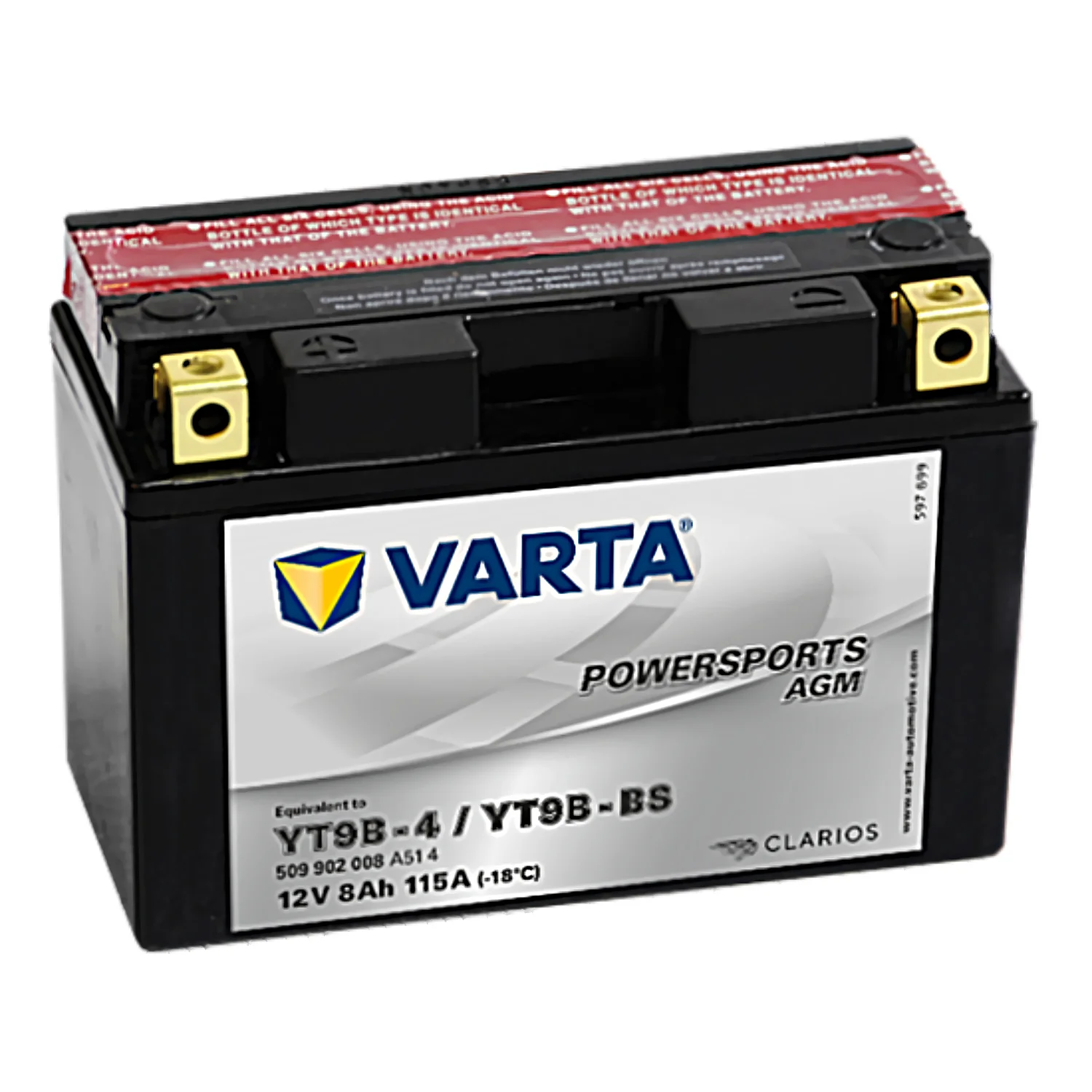 Аккумулятор VARTA 8 Ач п.п. (YT9B-BS) 509 902 008 РАСПРОДАЖА Фото 1