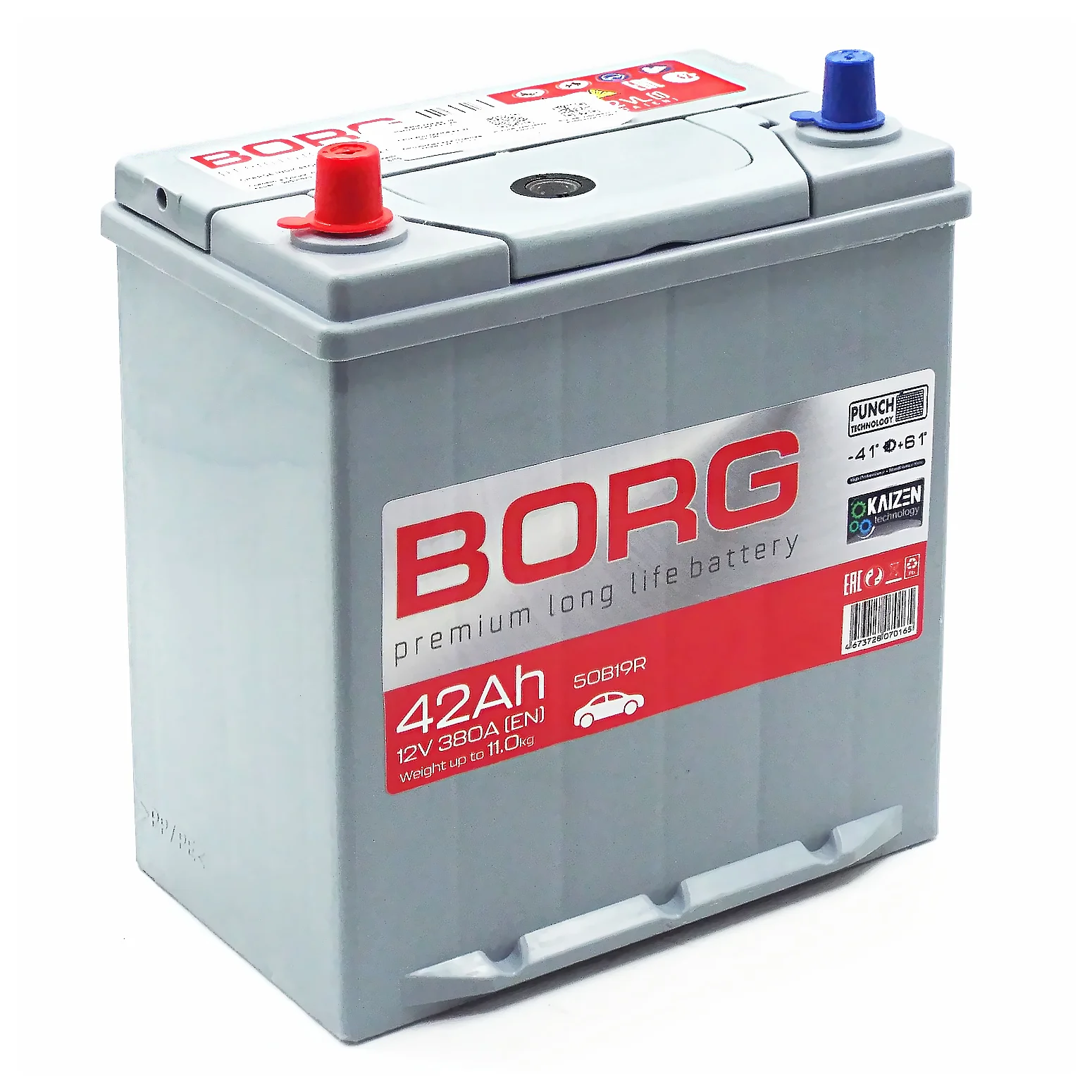 Аккумулятор BORG Premium Asia 50B19R 42 Ач п.п.